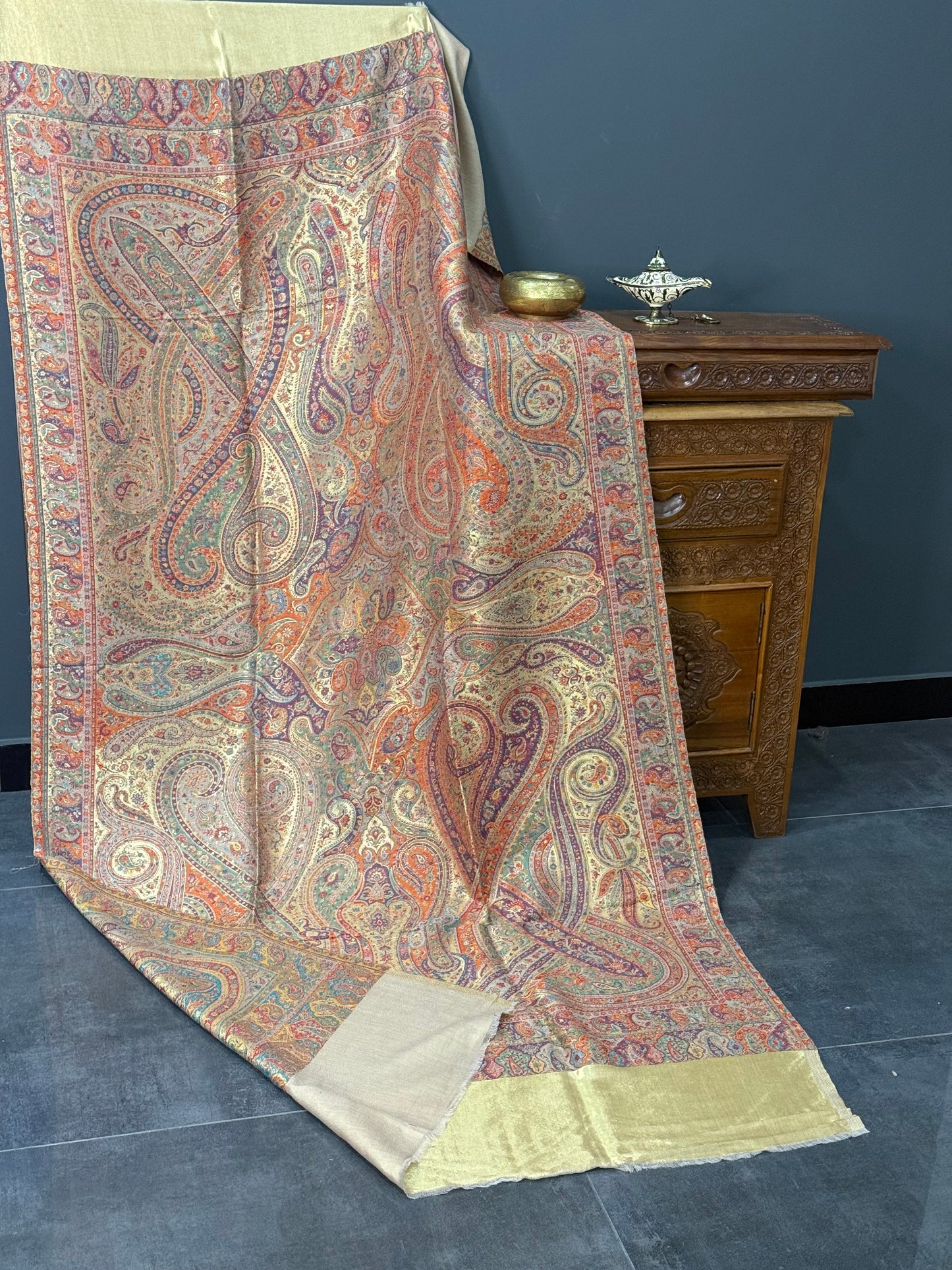 Reversible kani moonlight shawl