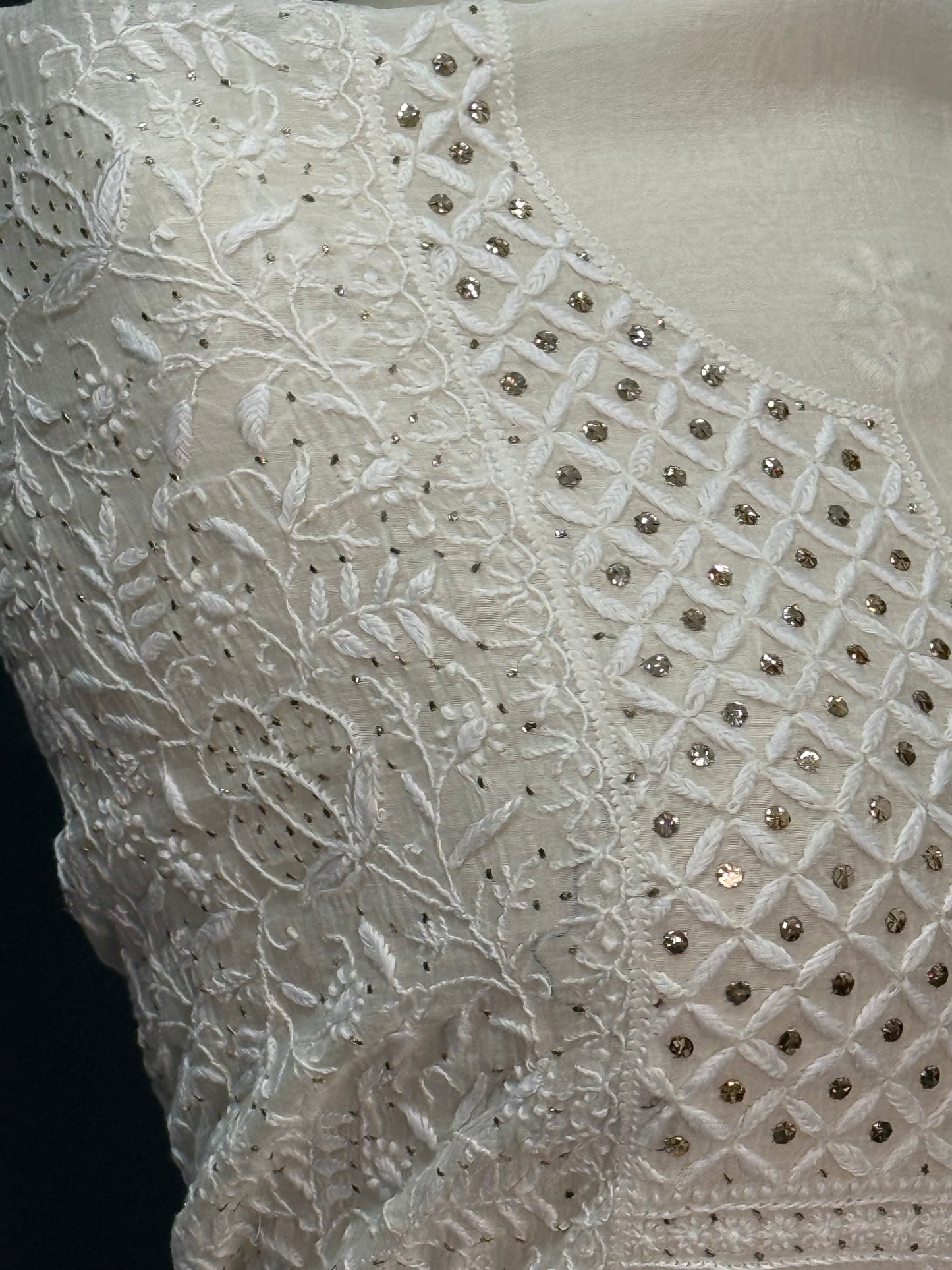 Mul chanderi kurta set
