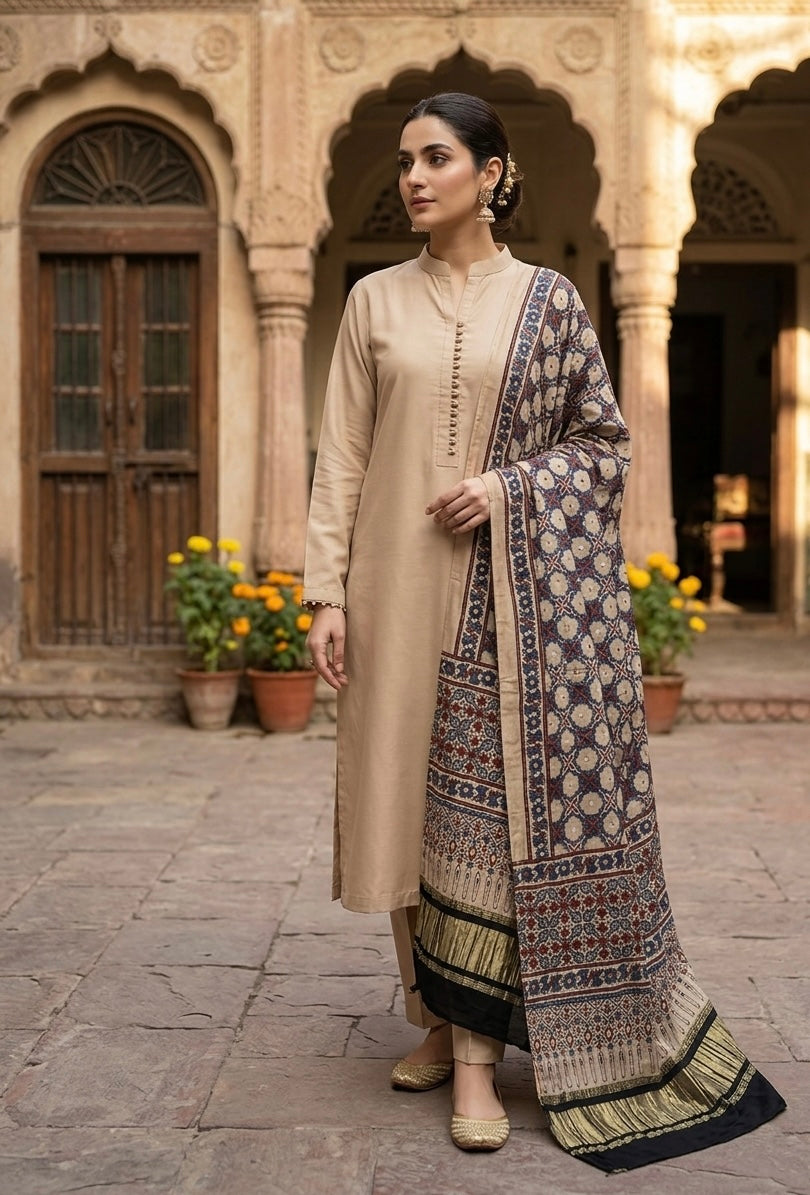 Ajrak mukesh duppata