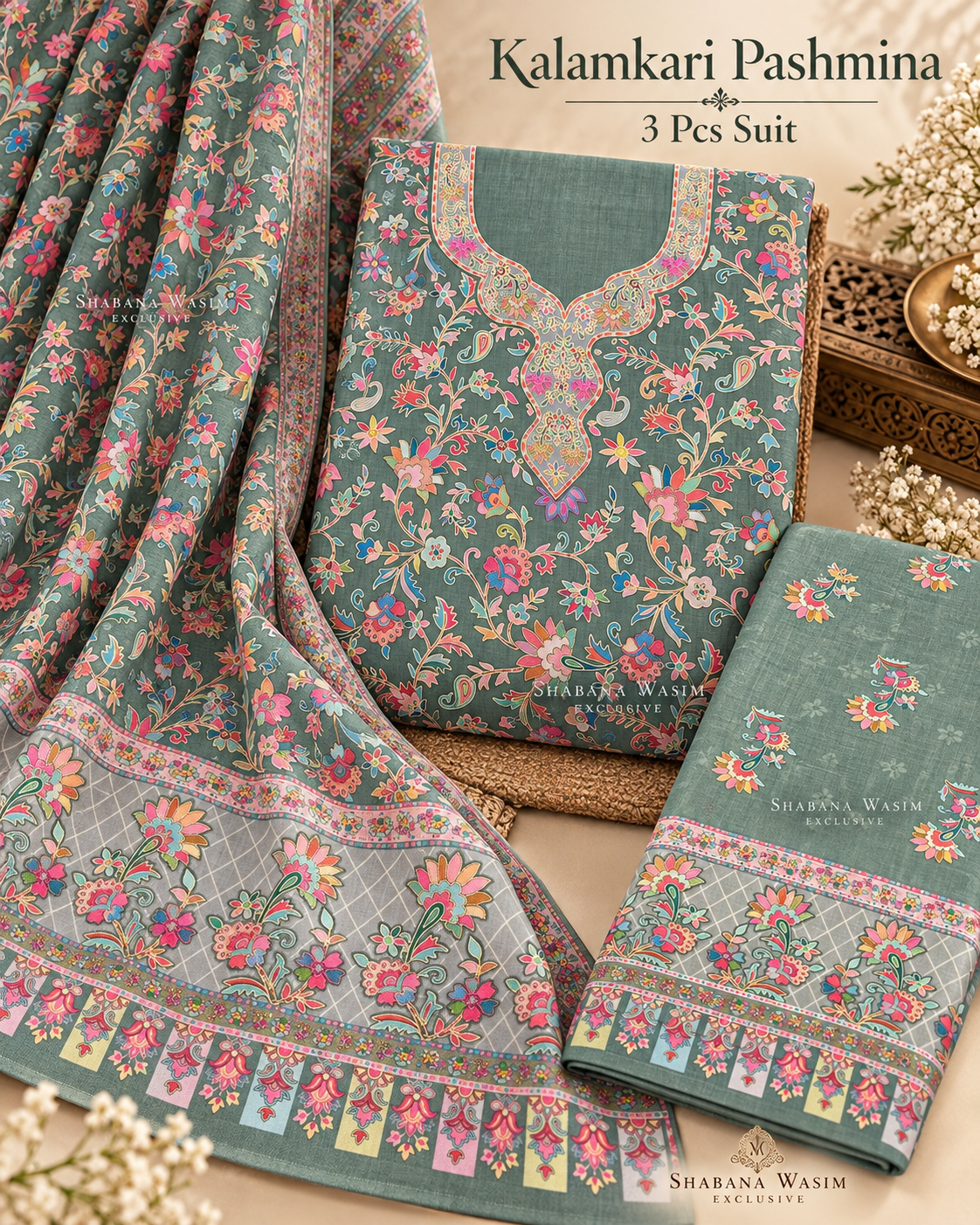 Kalamkari PASHMINA SUIT