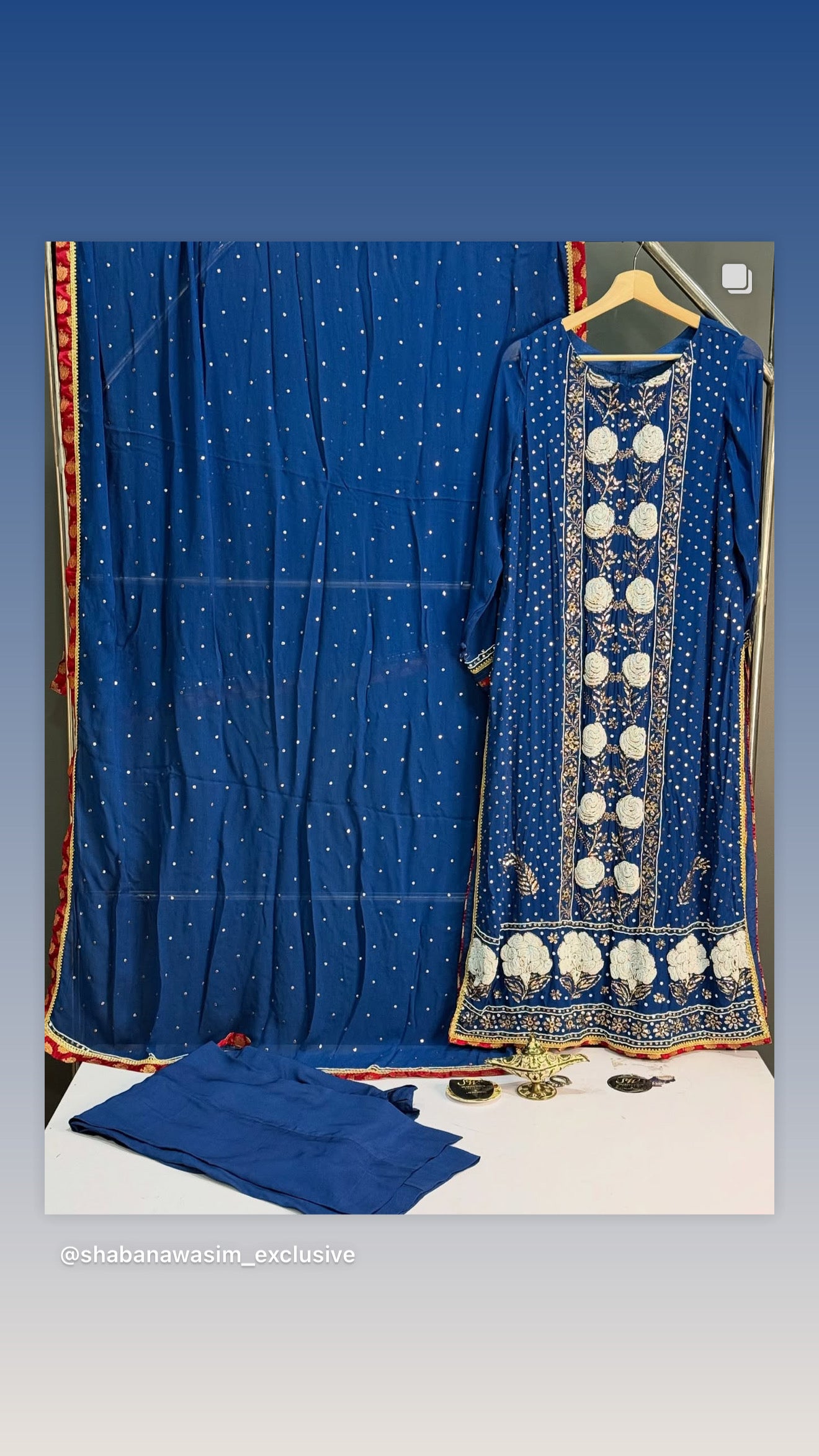 GEORGETTE kurta set ready to wear medium
