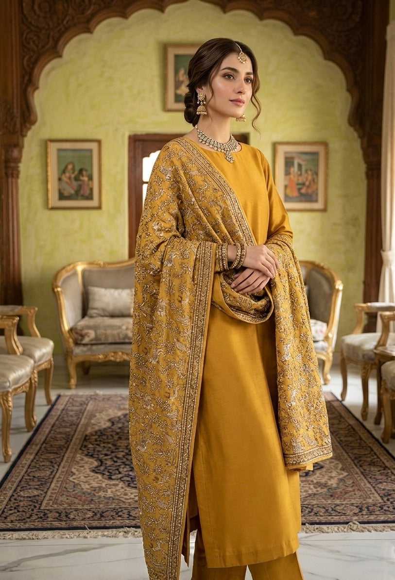 Parsi gara Mechine embroidered