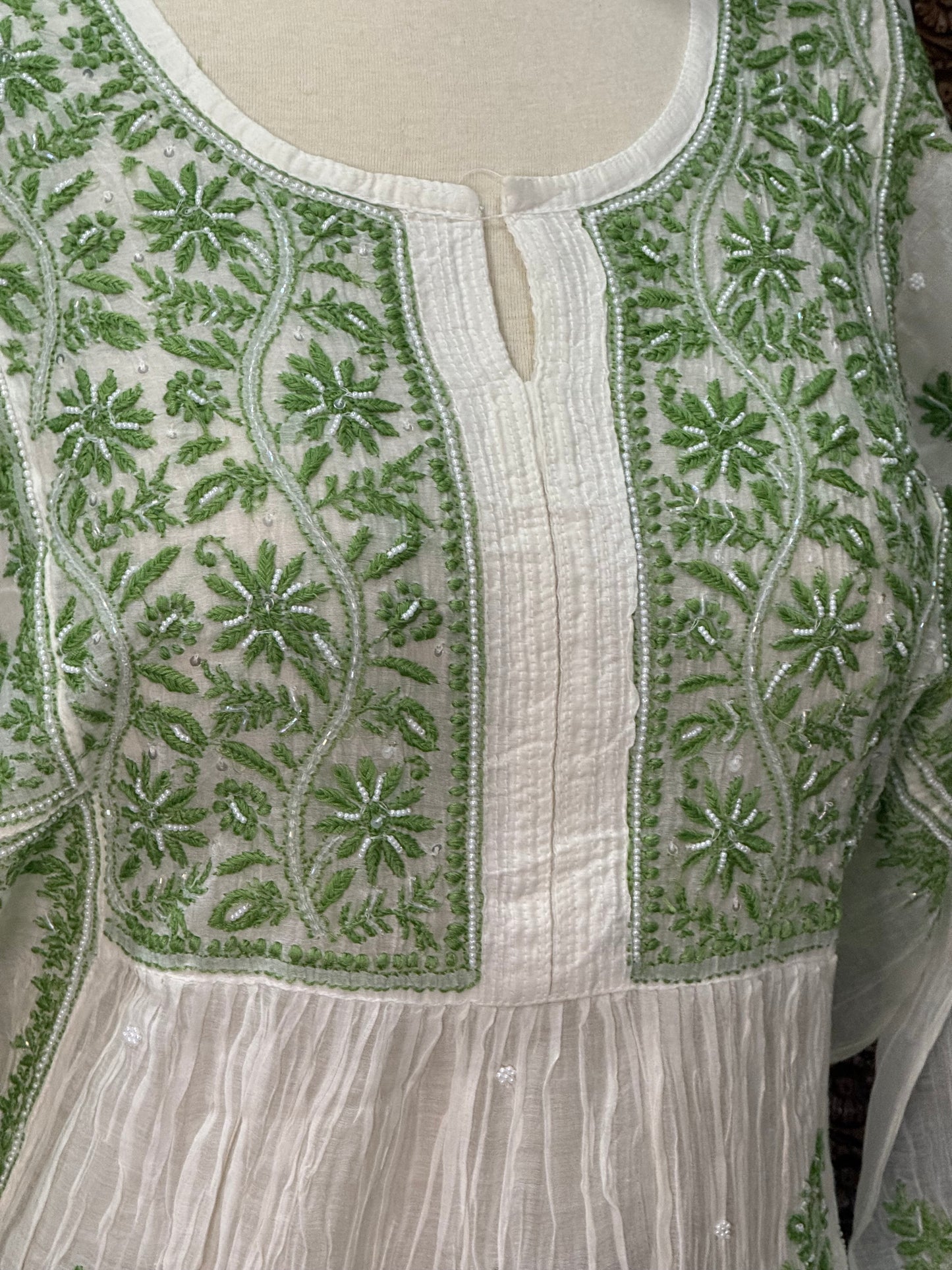 Mul chanderi gown