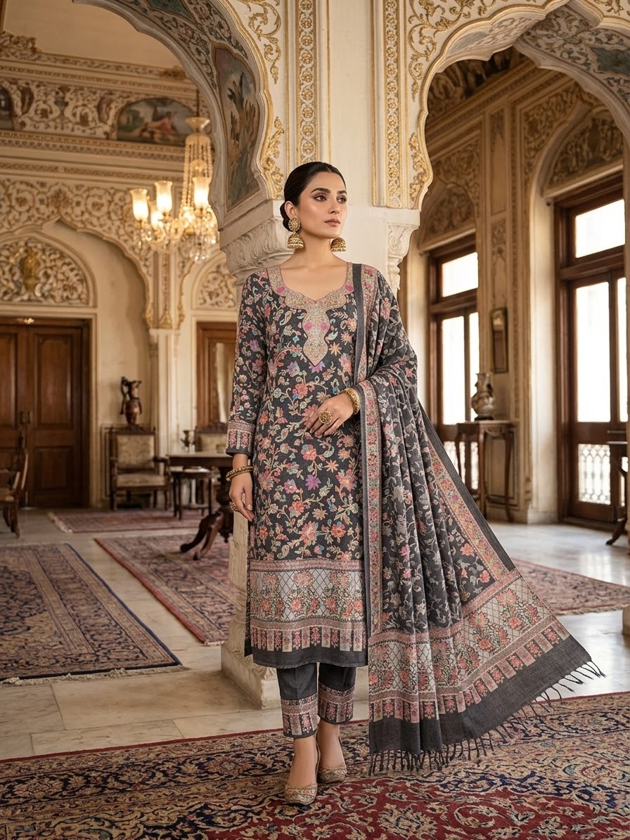 Kalamkari PASHMINA SUIT