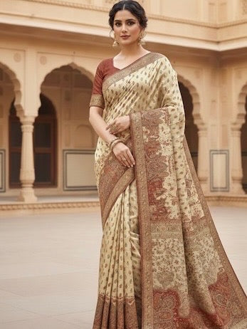Pure kani silk saree