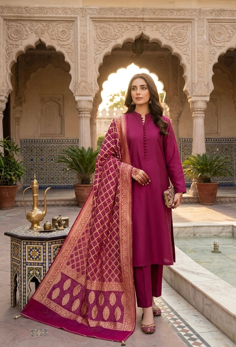 Pure Georgette neem Zari with mena kari duppata