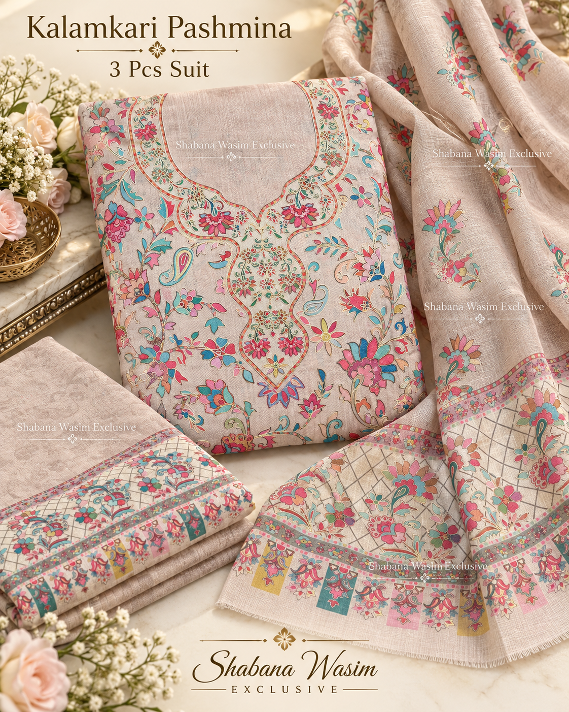 Kalamkari PASHMINA SUIT