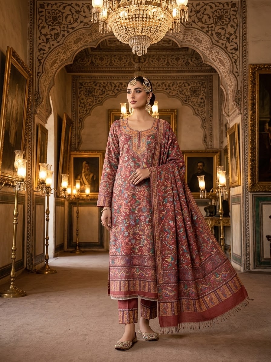 Kalamkari PASHMINA SUIT