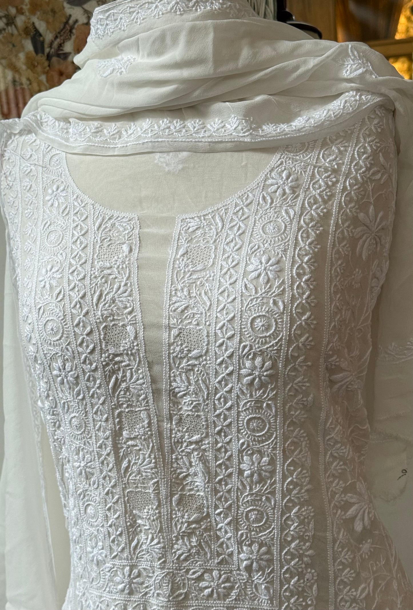 Pure GEORGETTE kurta duppata