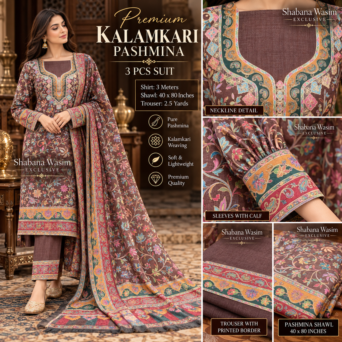Kalamkari PASHMINA SUIT