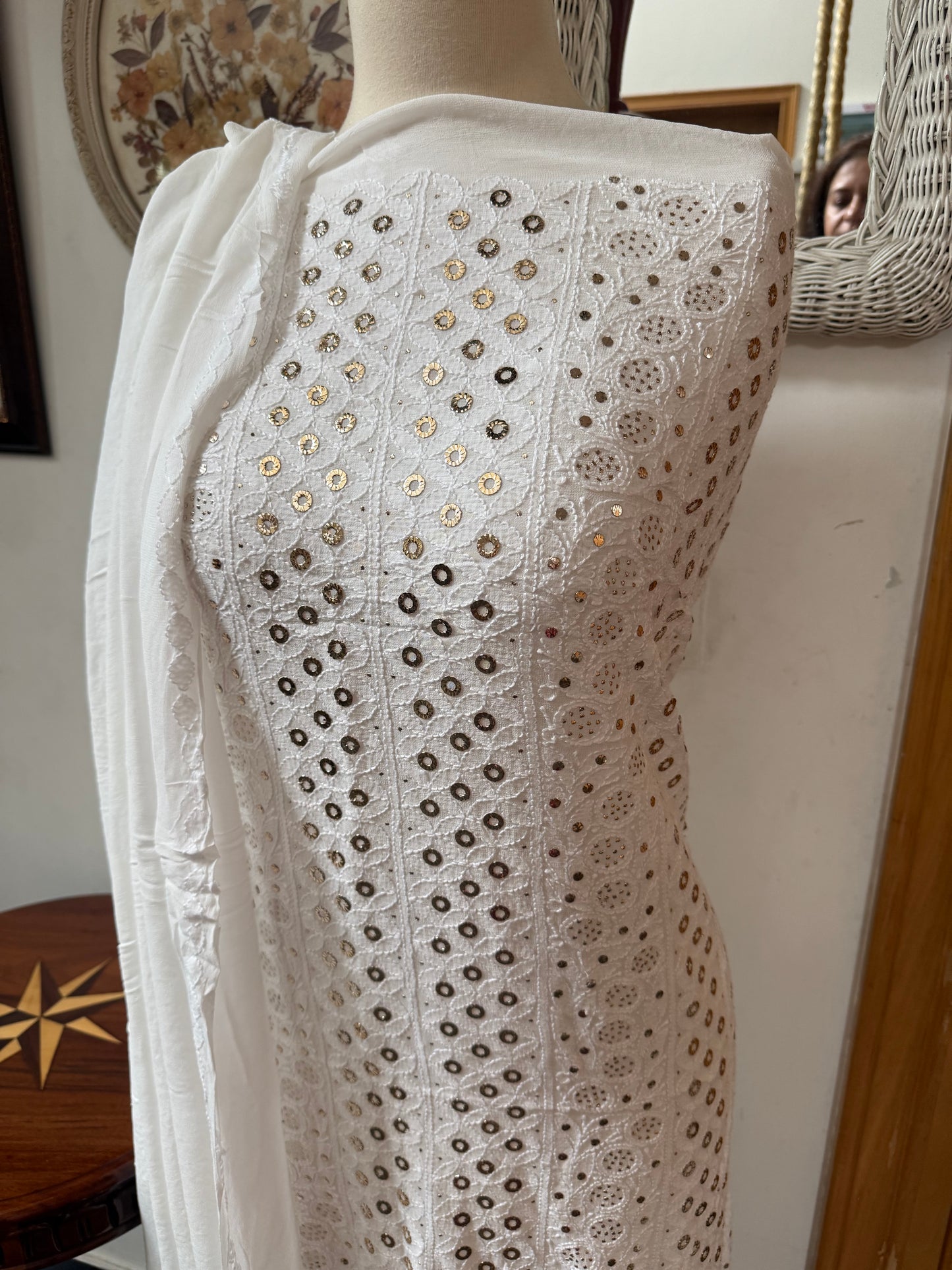 GEORGETTE kurta duppata mukesh