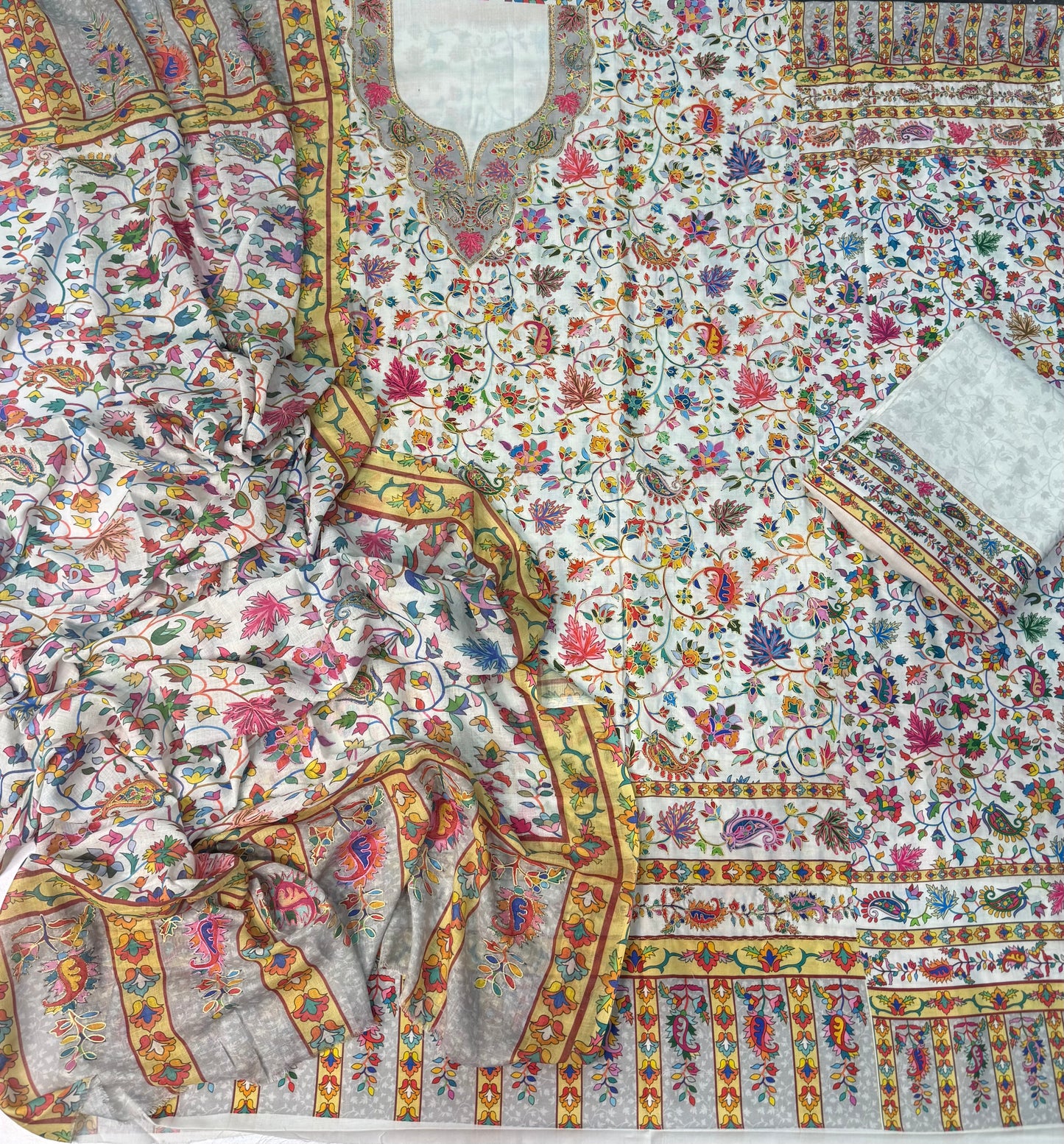 Kalamkari cotton lawn suits