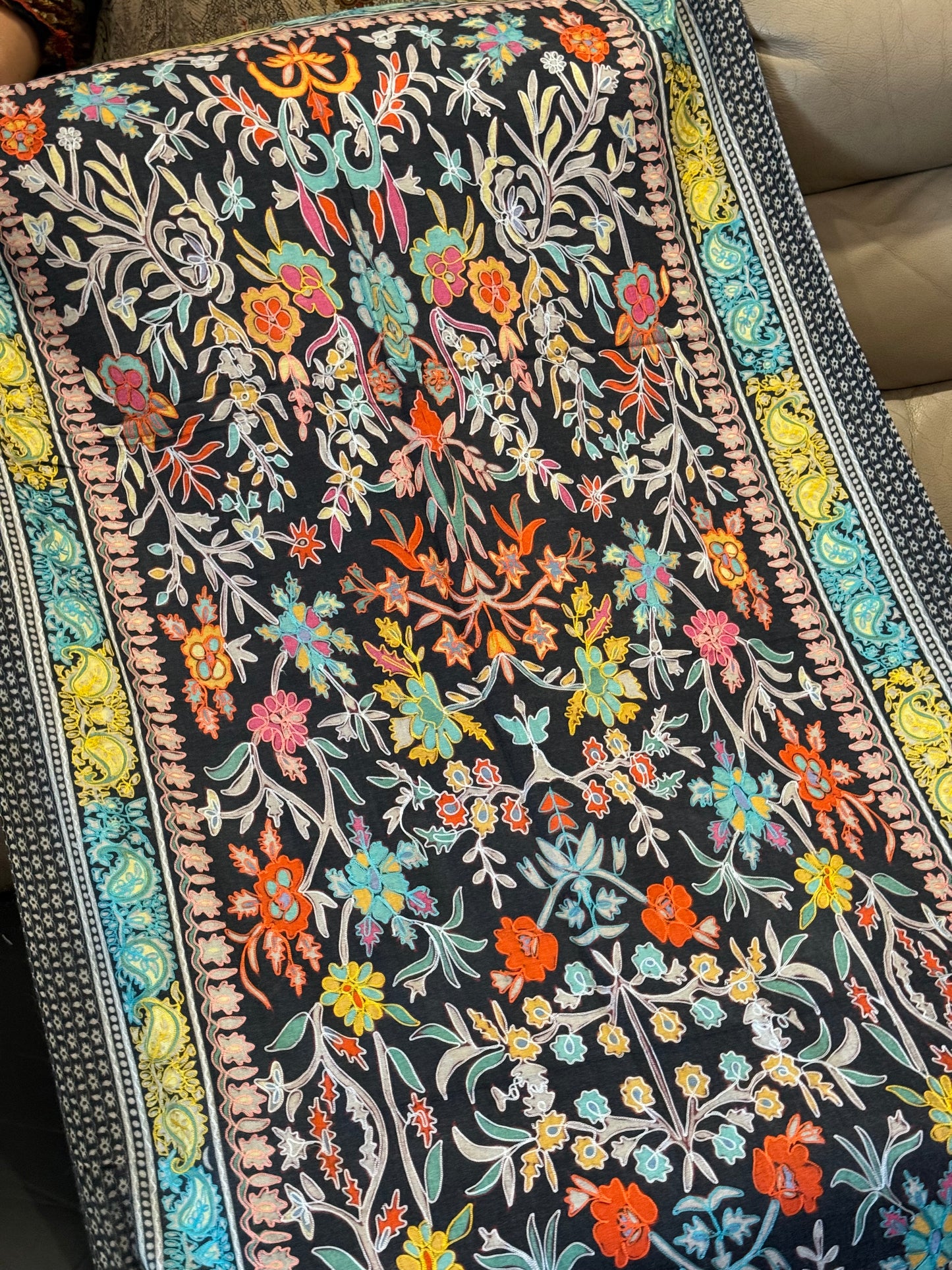 Kalamkari  pashmina stole