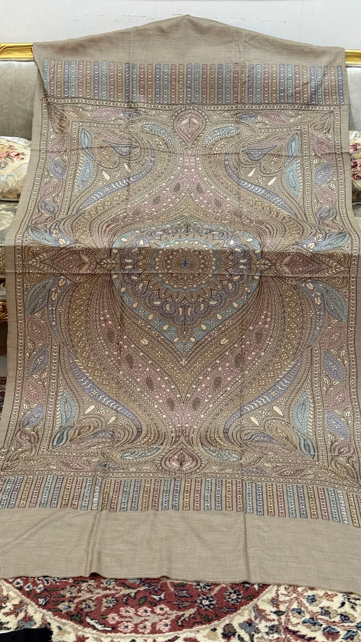 Fine pashmina Nalki Jama heavy