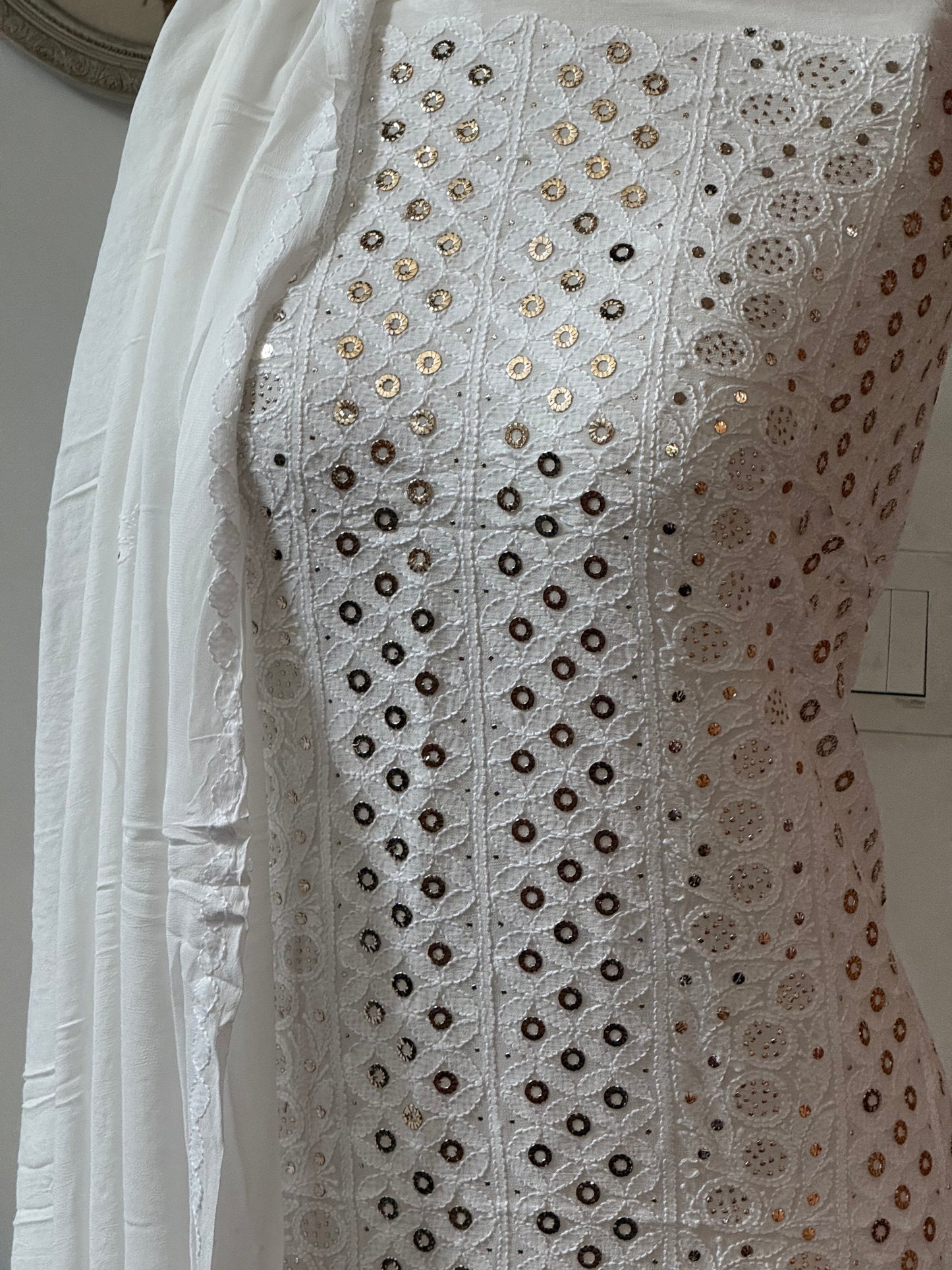 GEORGETTE kurta duppata mukesh