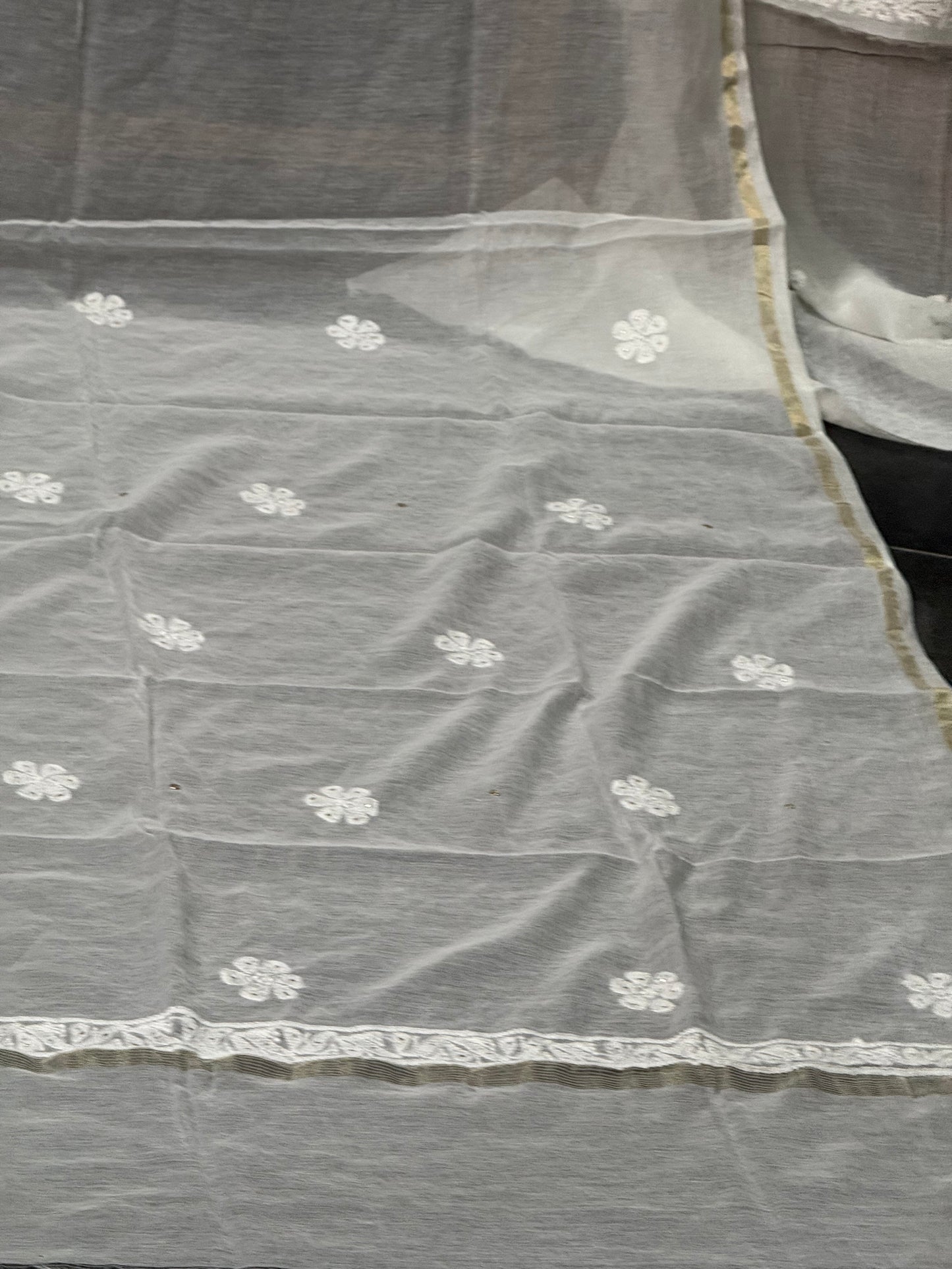 Mul chanderi kurta set