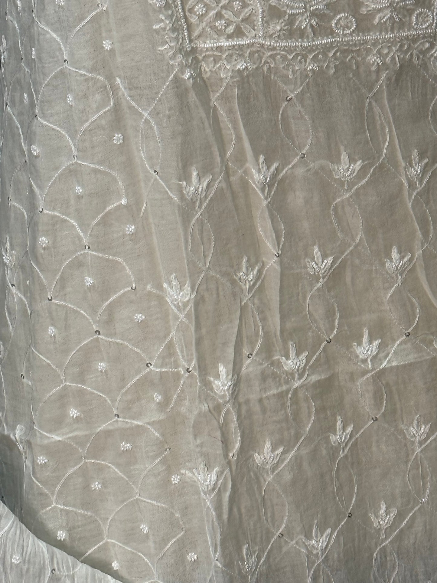 Mul chanderi kurta set