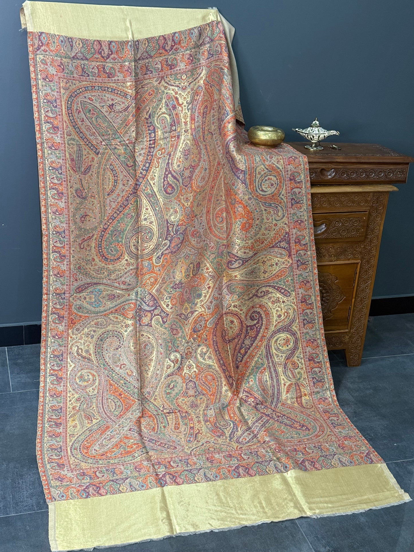 Reversible kani moonlight shawl