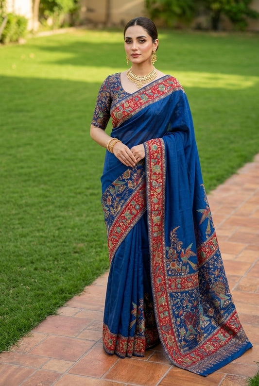 Pure kani silk saree