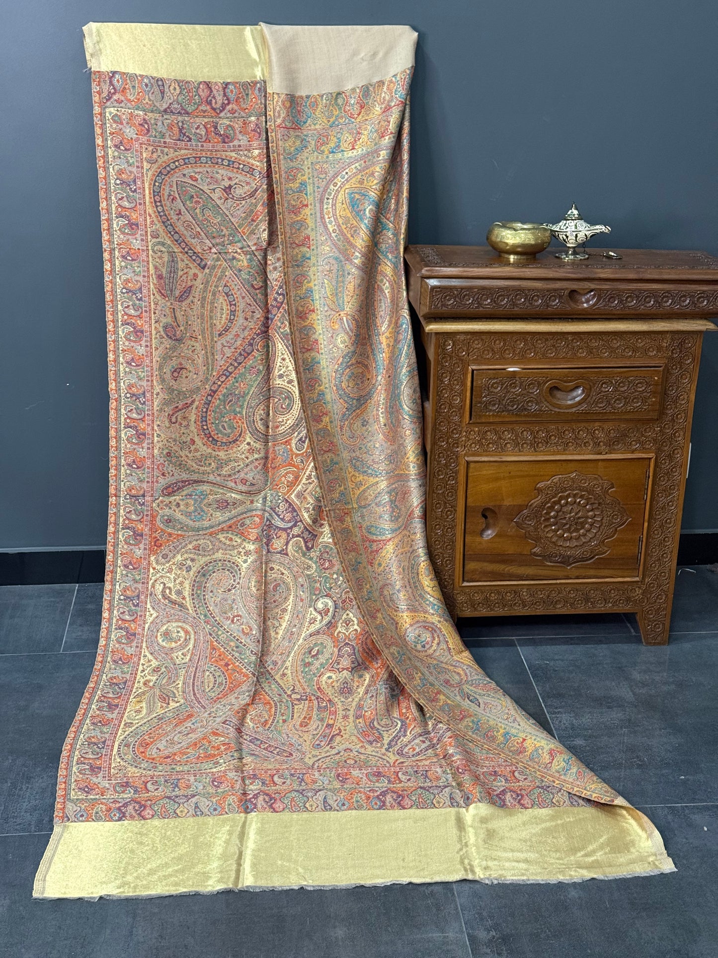 Reversible kani moonlight shawl