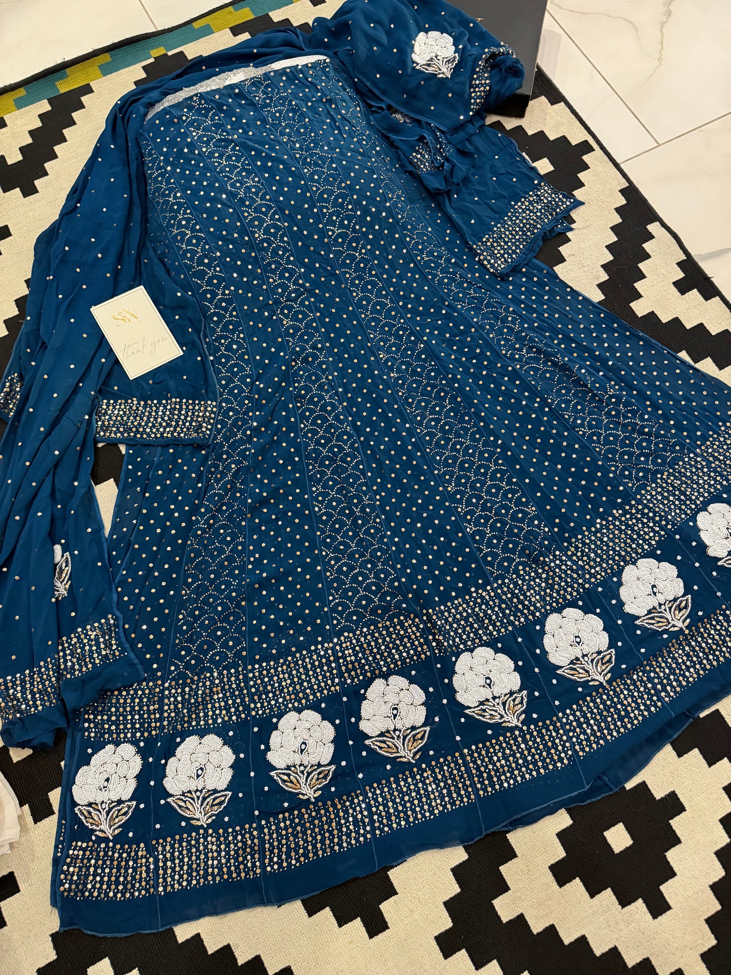 Mul  chanderi  Anarkali