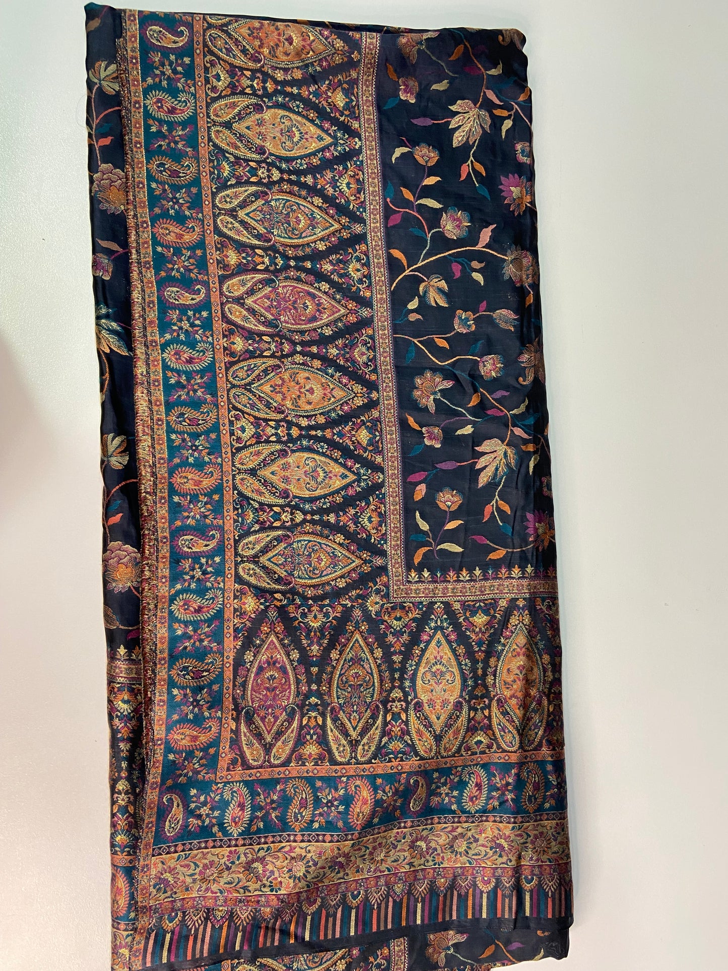 Pure kani silk saree Blue