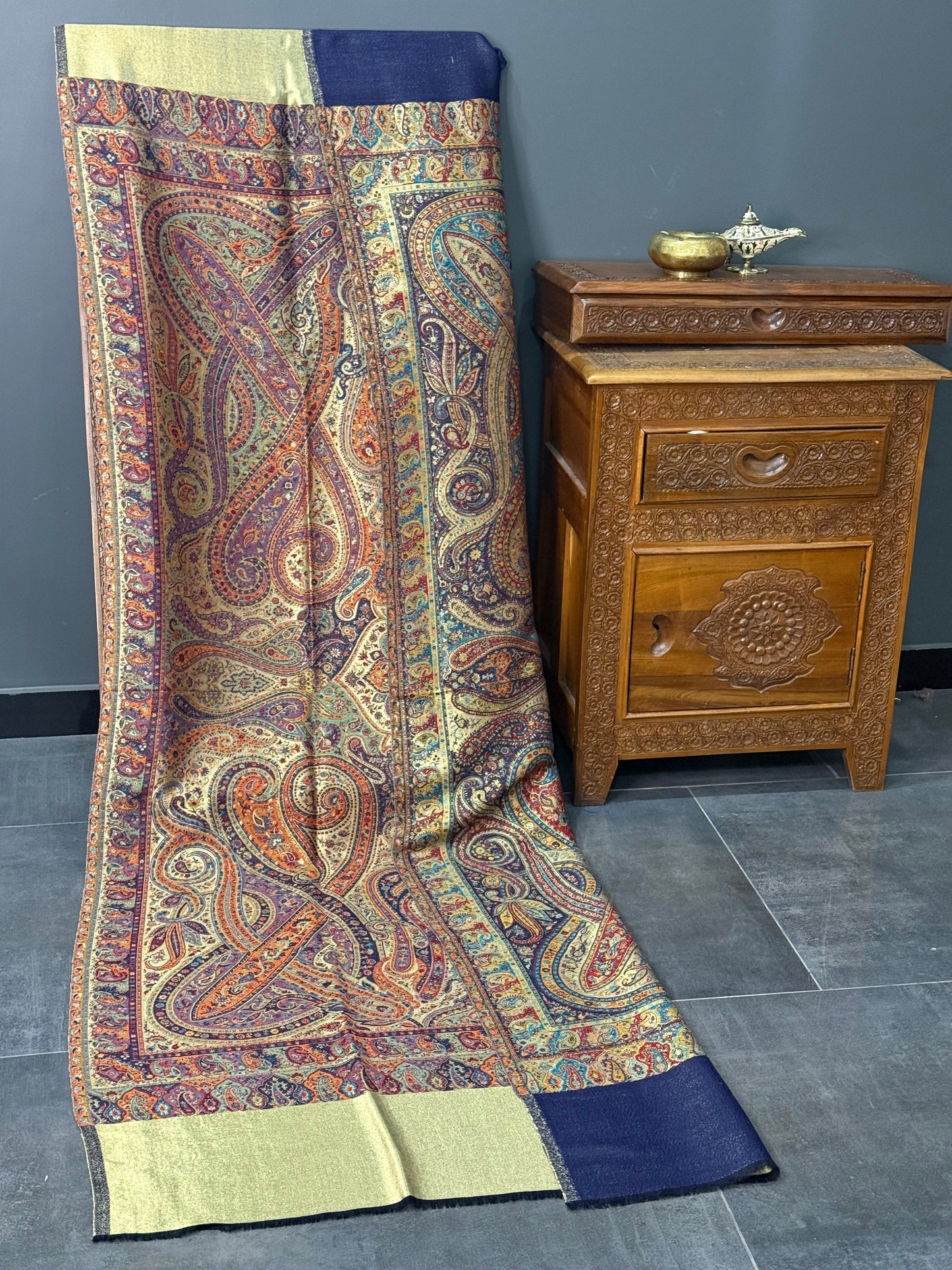 Reversible kani moonlight shawl