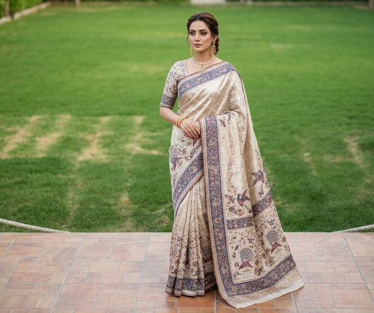 Pure kani silk saree