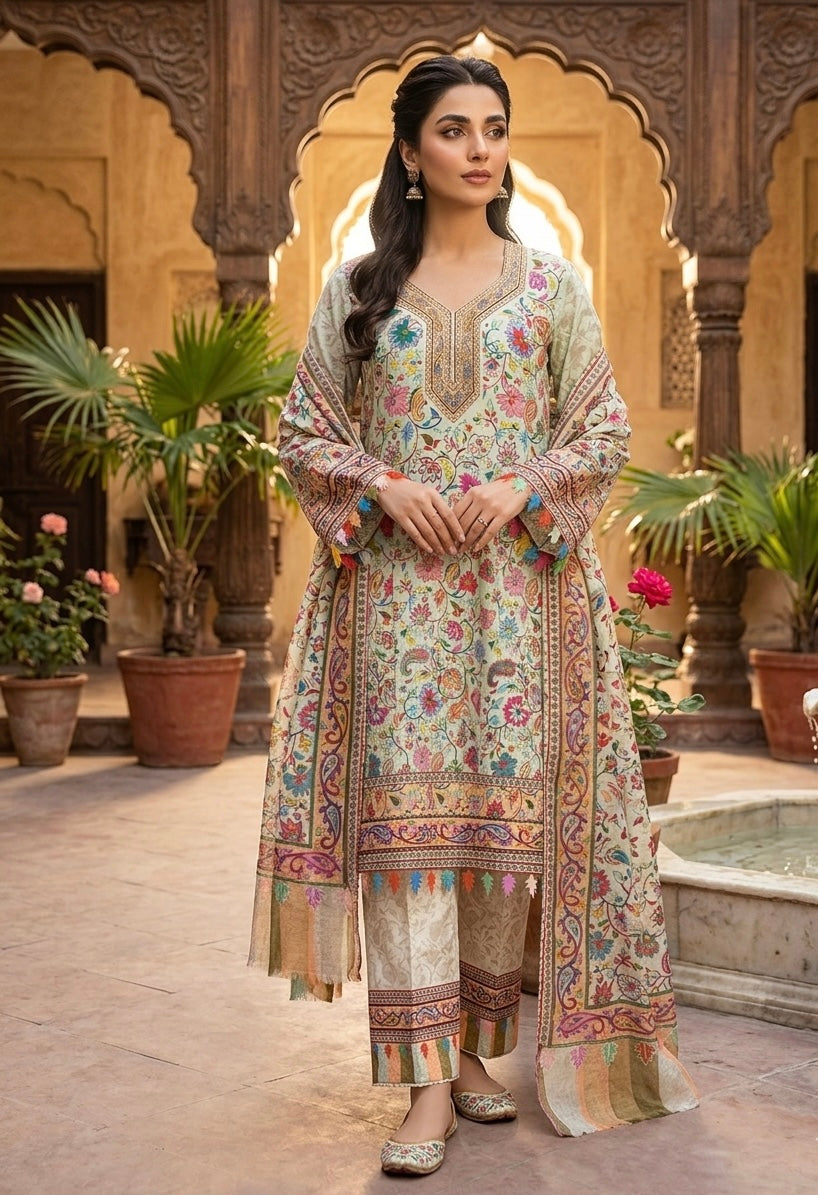 Kalamkari cotton lawn suits