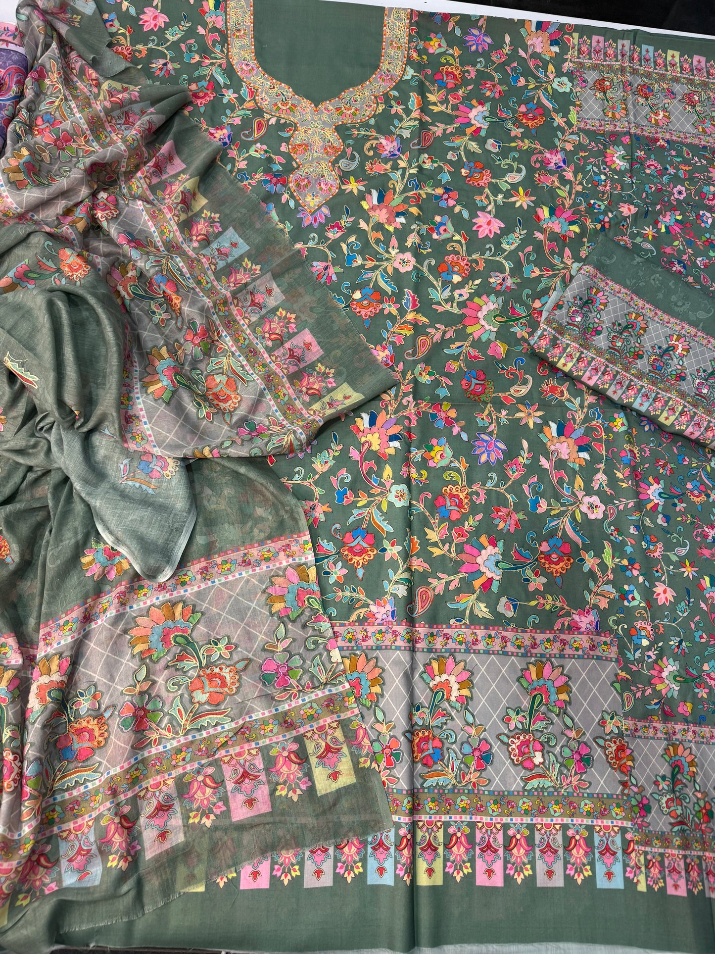 Kalamkari cotton lawn suits