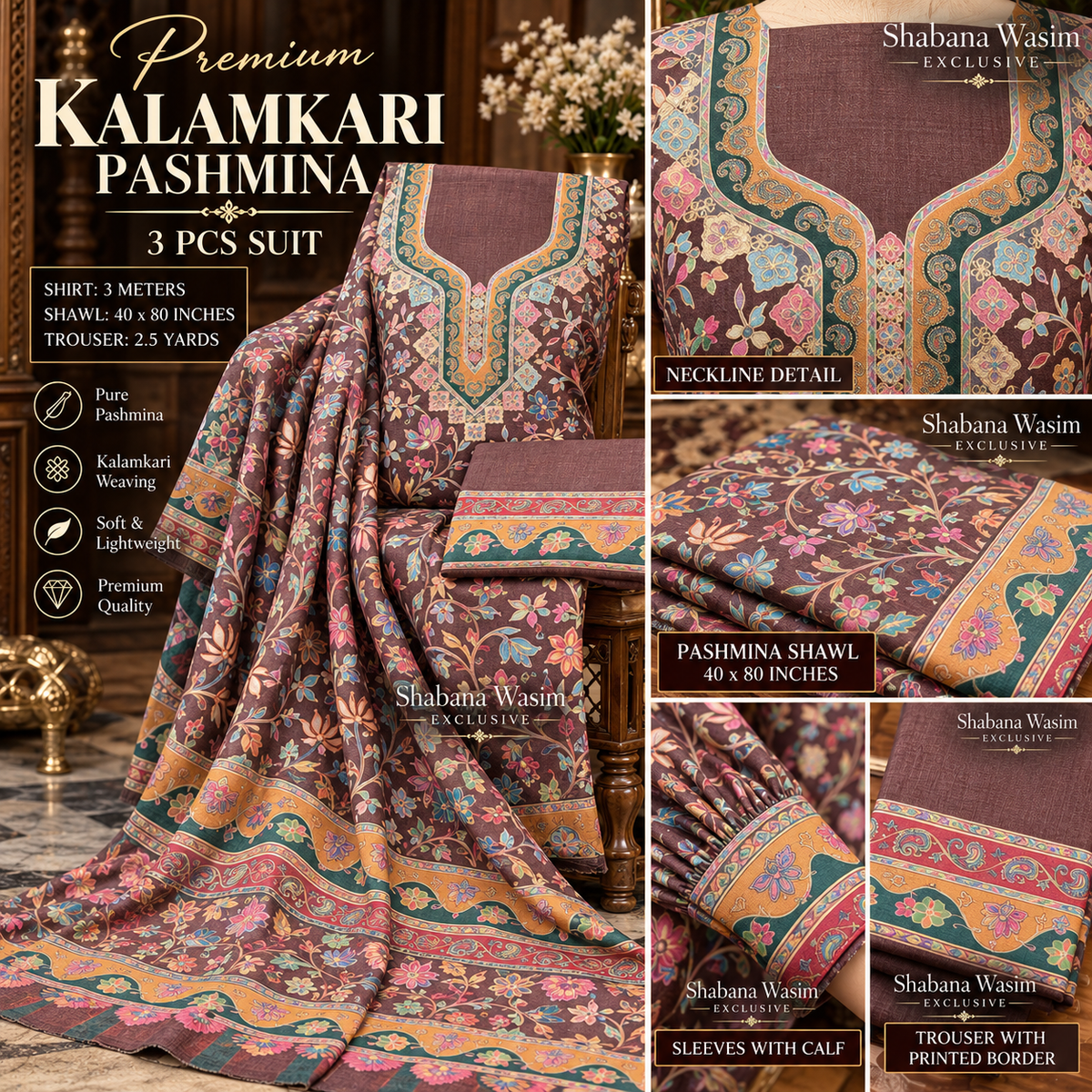 Kalamkari PASHMINA SUIT