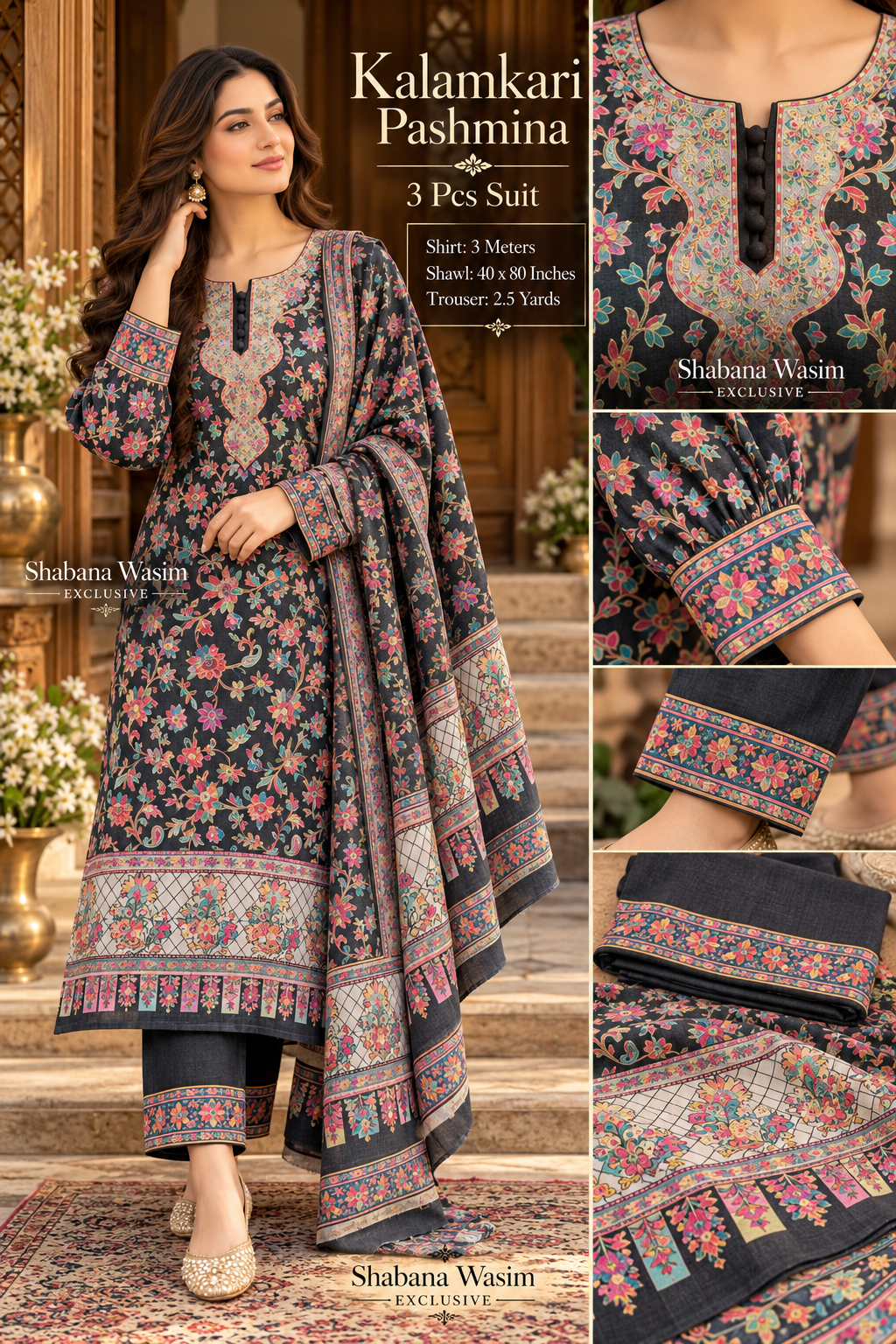 Kalamkari PASHMINA SUIT