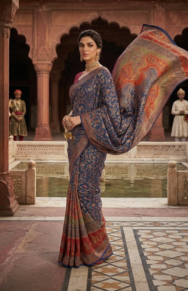 Pure kani silk saree