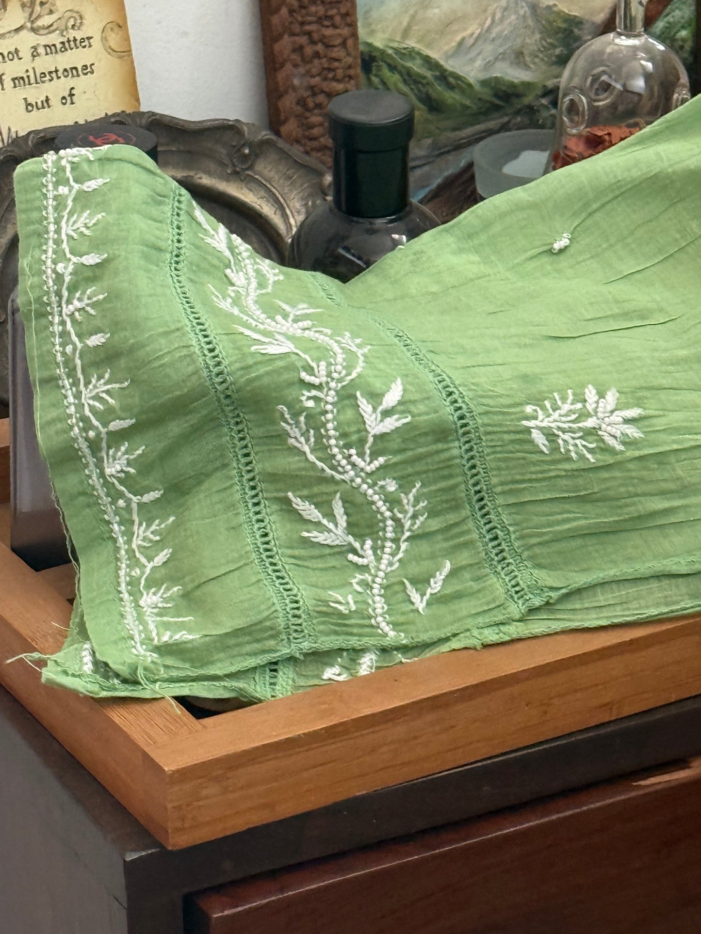 Mul chanderi kurta set