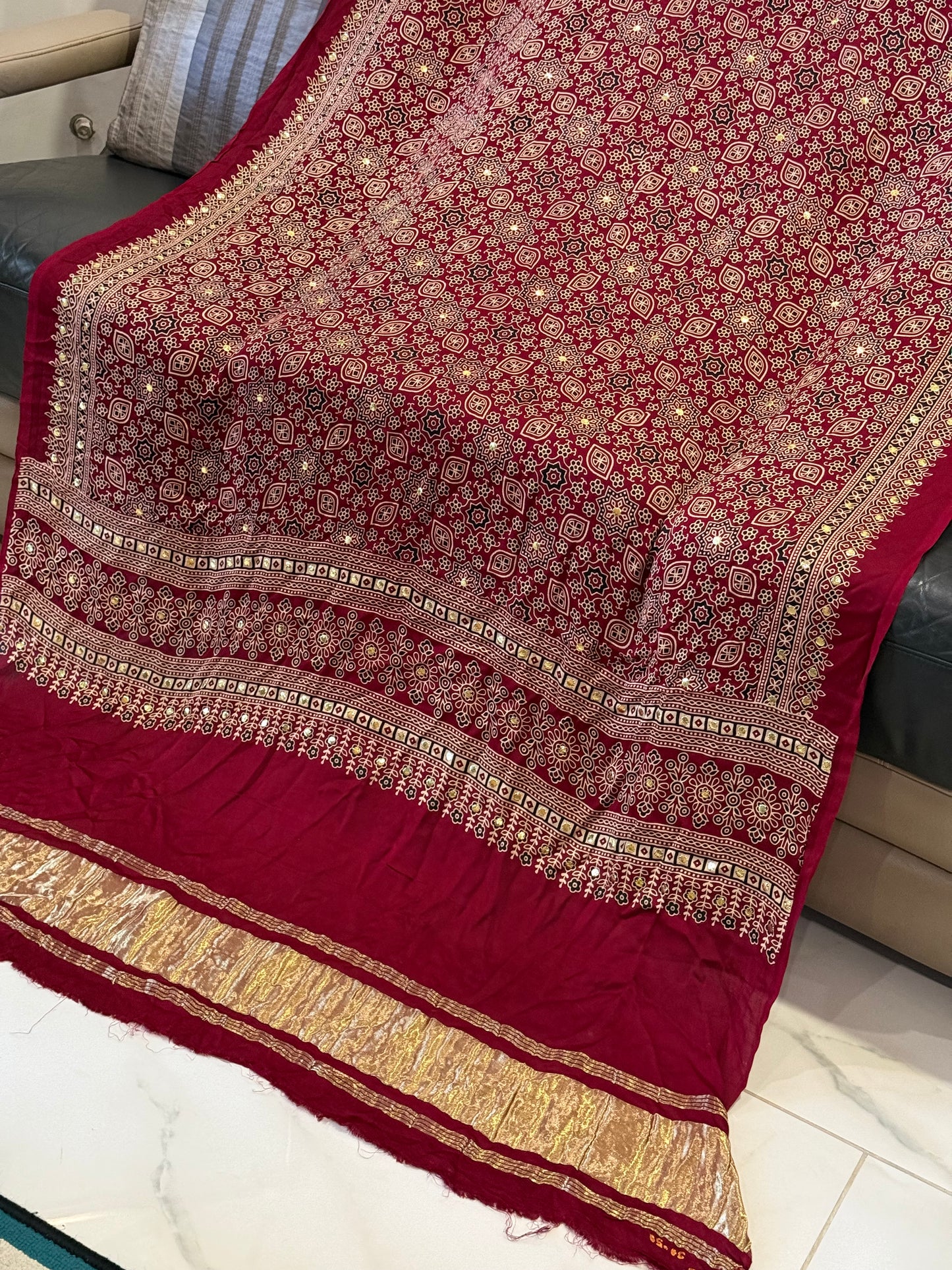 Ajrak mukesh duppata