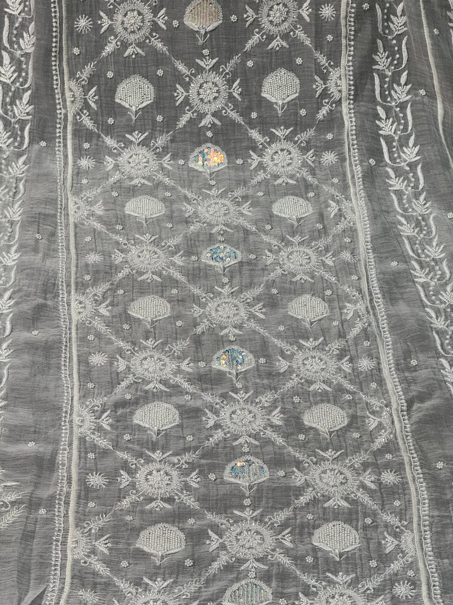 Mul chanderi kurta set