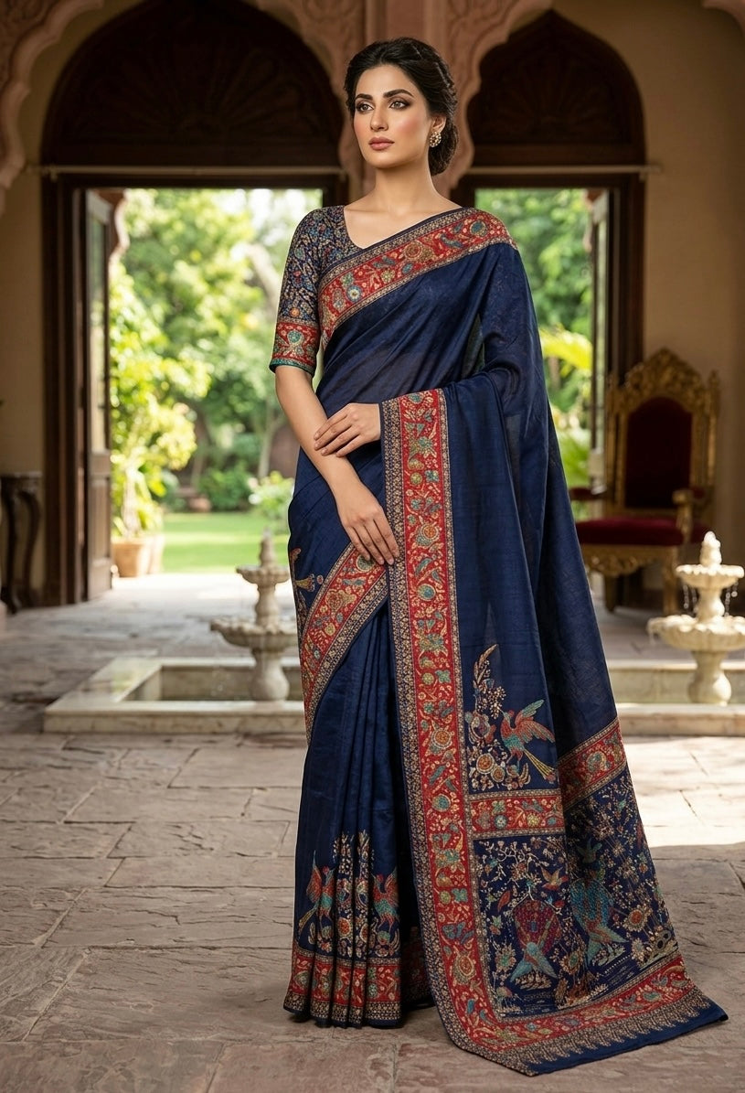 Pure kani silk saree