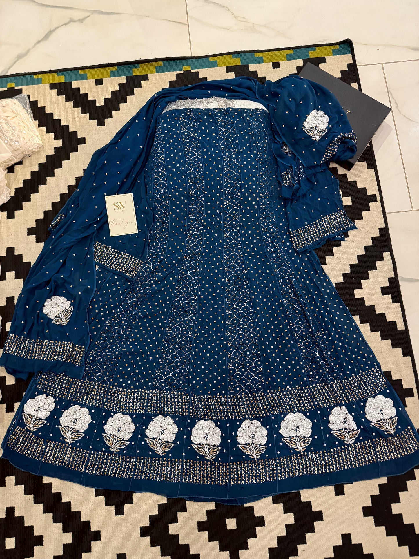 Mul  chanderi  Anarkali