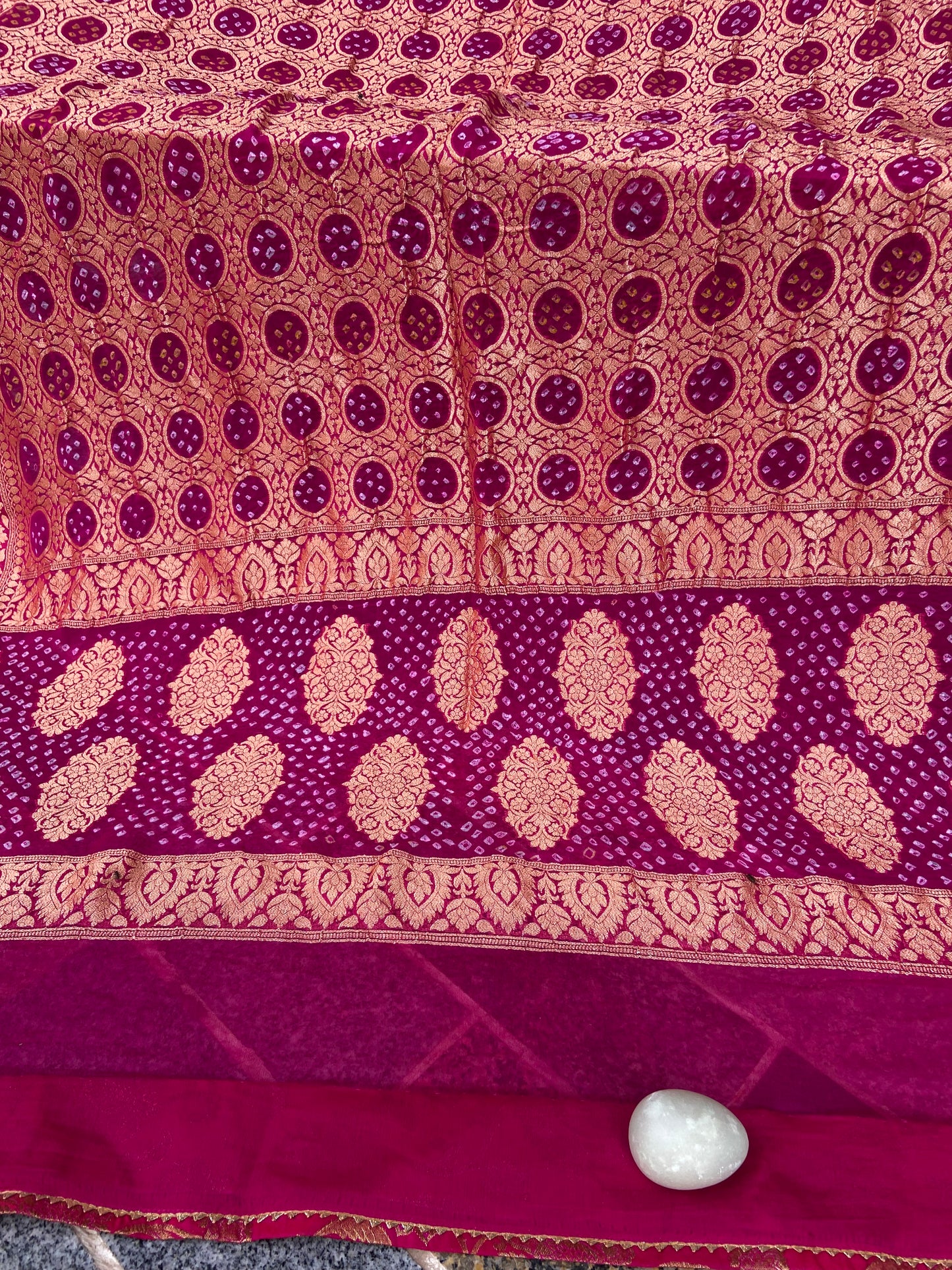 Pure Georgette neem Zari with mena kari duppata
