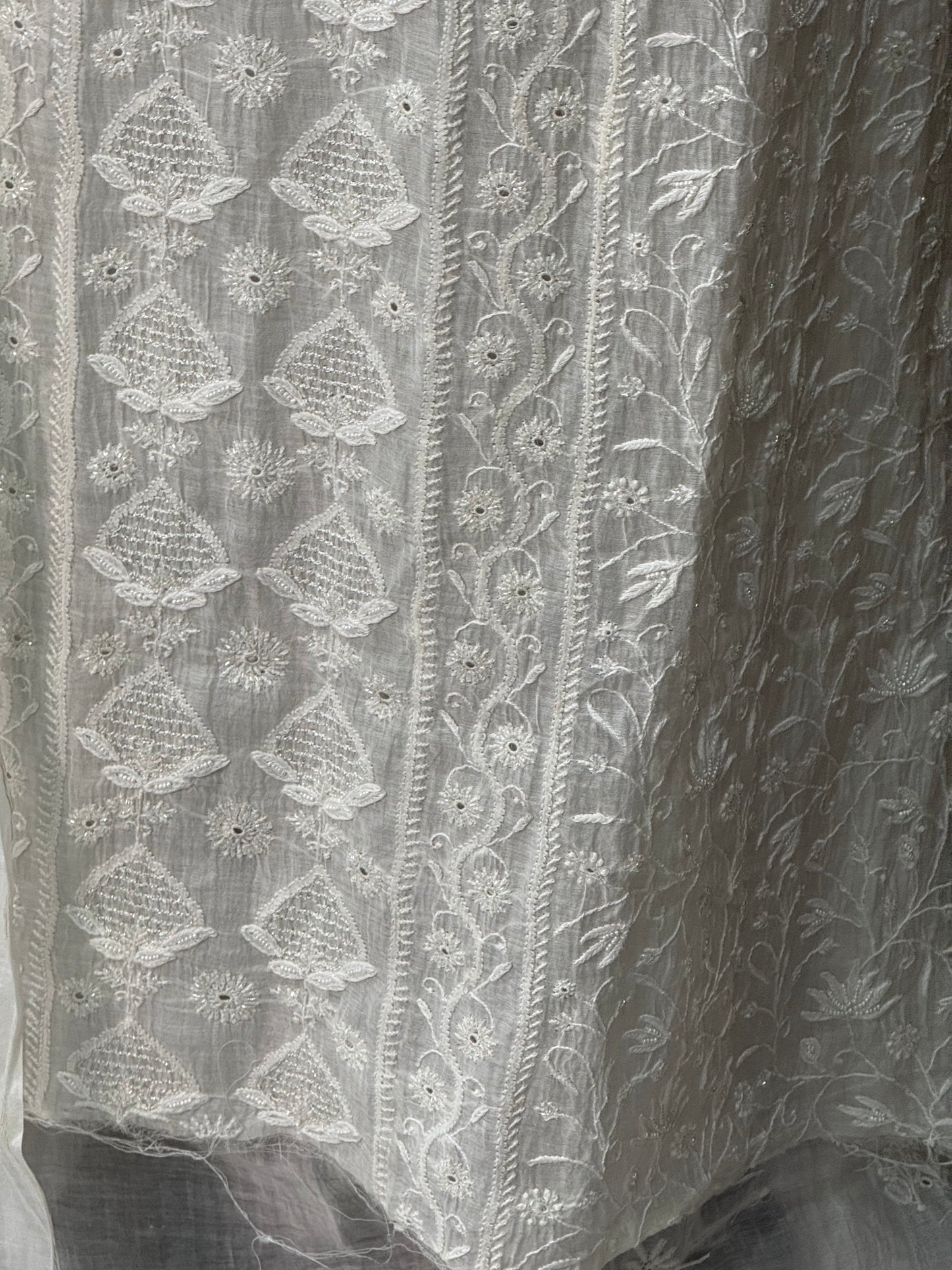 Mul chanderi kurta set