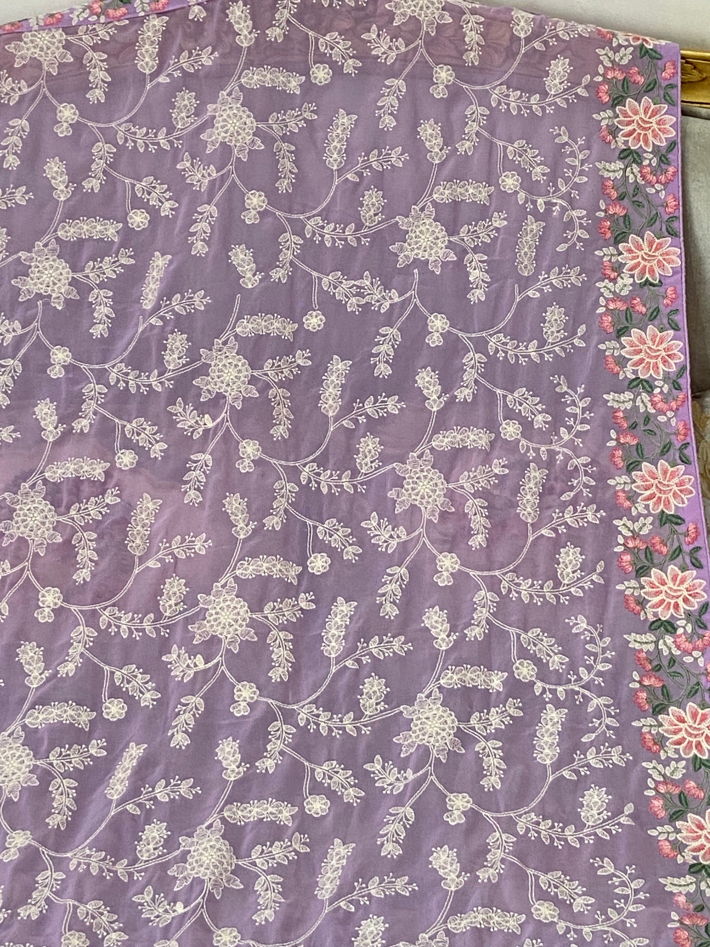 Parsi gara Mechine embroidered