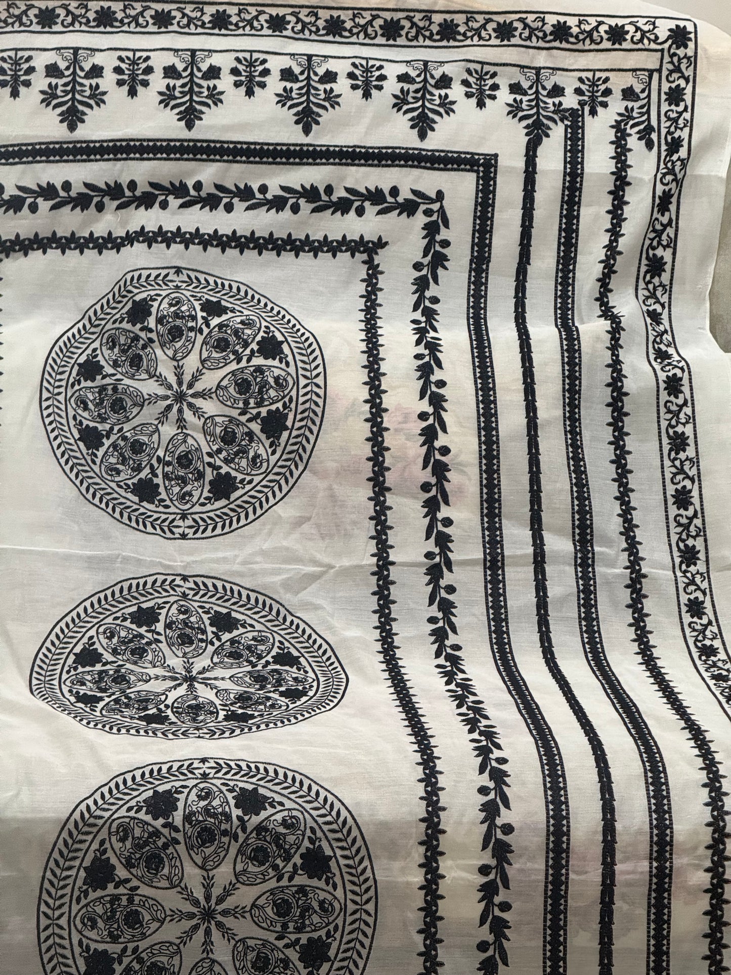 Pure chanderi silk lawn duppata