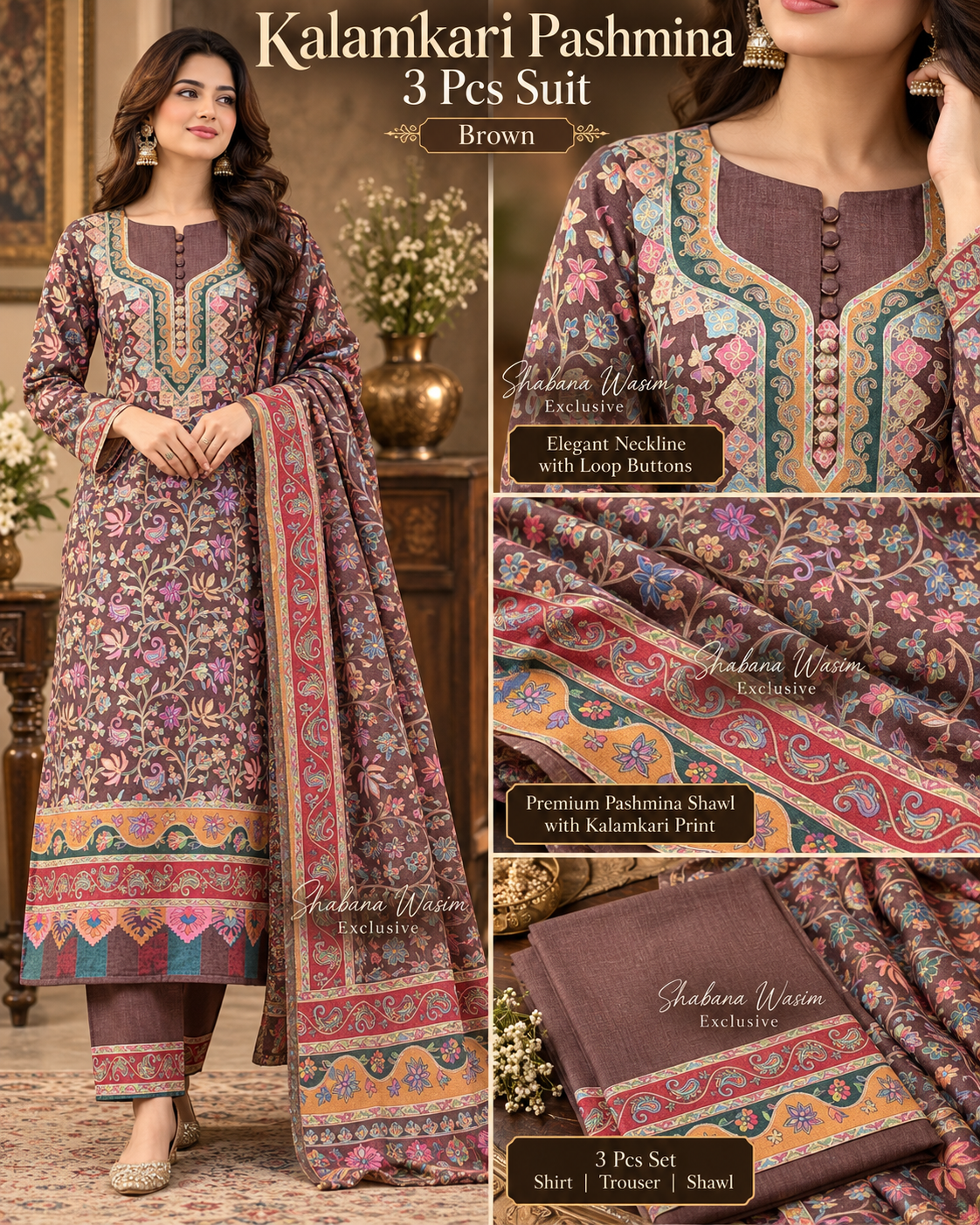 Kalamkari PASHMINA SUIT