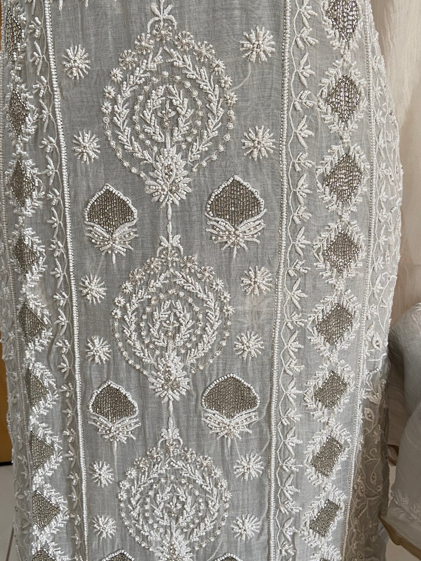 Mul chanderi kurta set