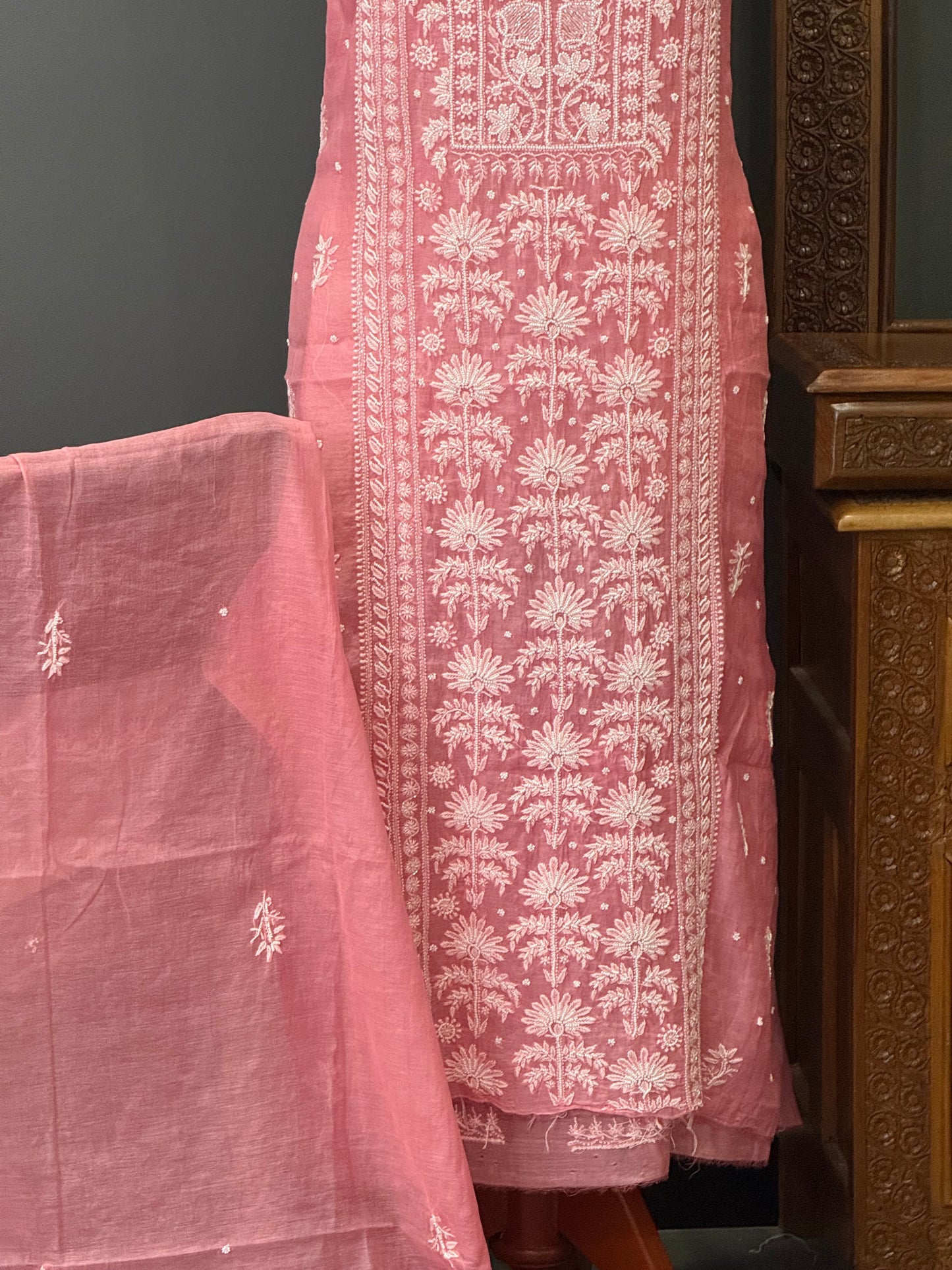 Mul chanderi kurta set