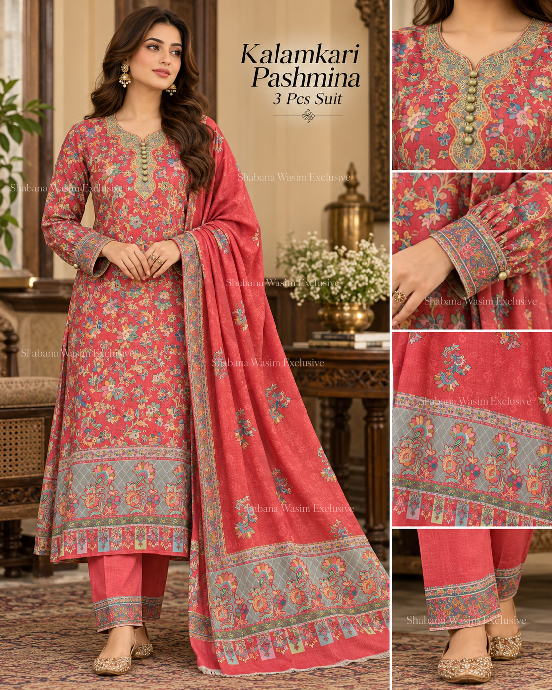 Kalamkari PASHMINA SUIT