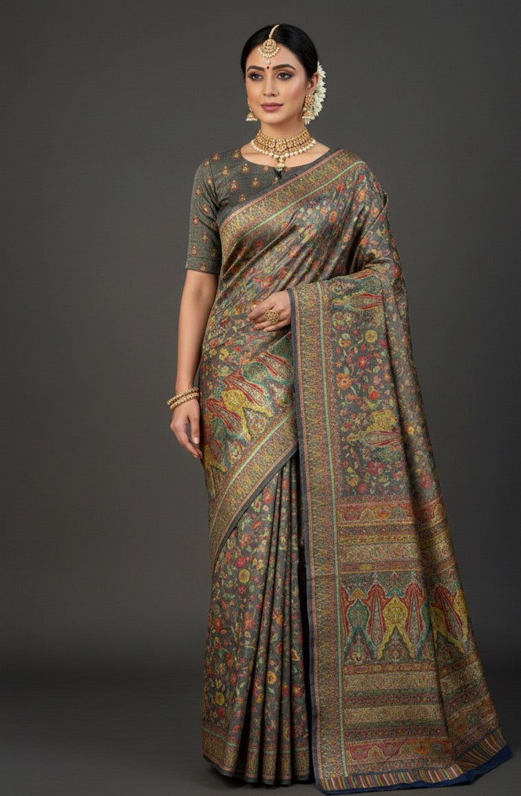 Pure kani silk saree