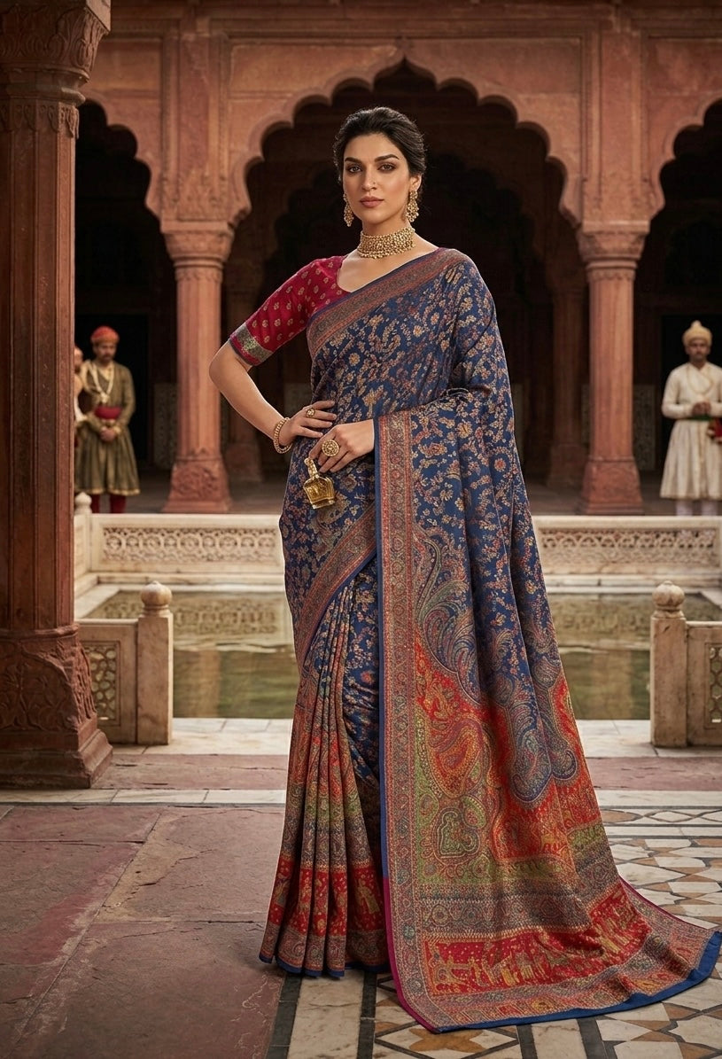 Pure kani silk saree
