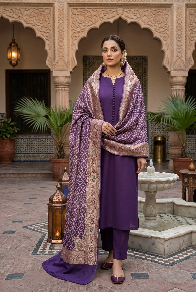 Pure Georgette neem Zari with mena kari