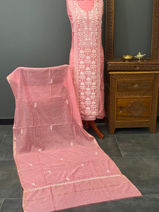 Mul chanderi kurta set